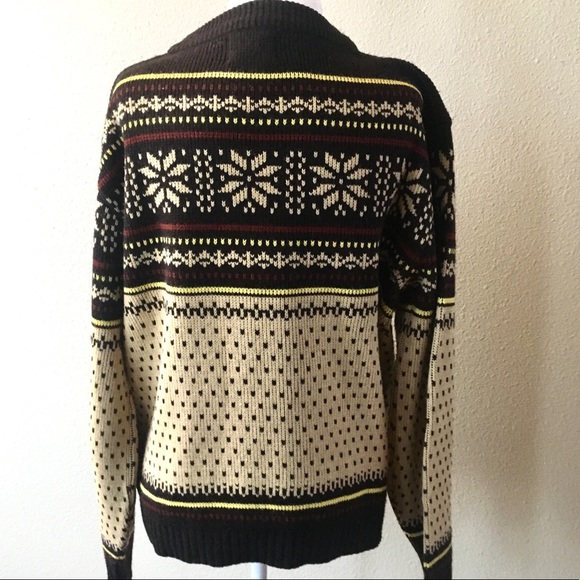 SILTON Winter Patterned Thick SWEATER Pullover TOP - Picture 4 of 5